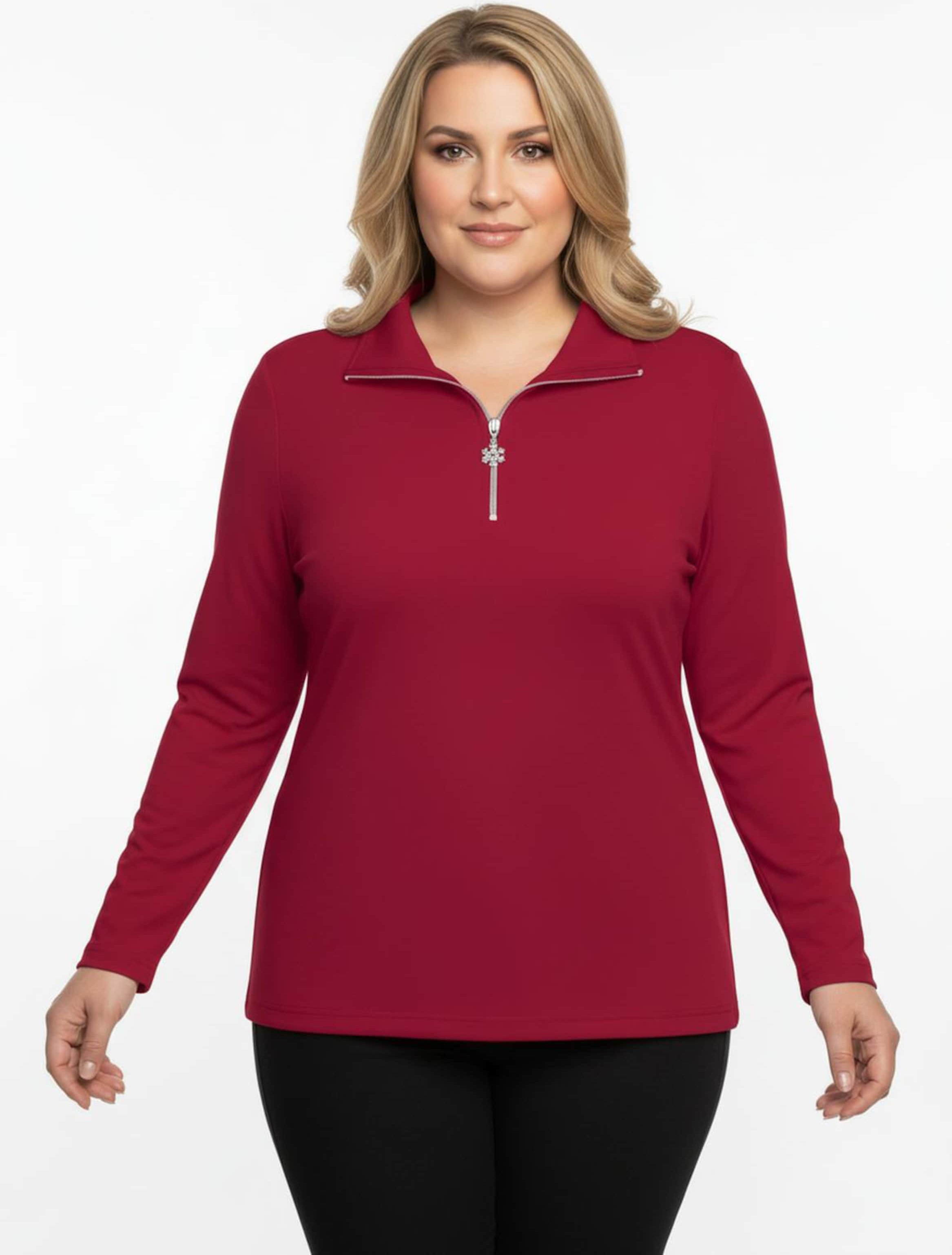 Thumbnail - Sheego Langarmshirt mit Schneeflocken-Anhänger