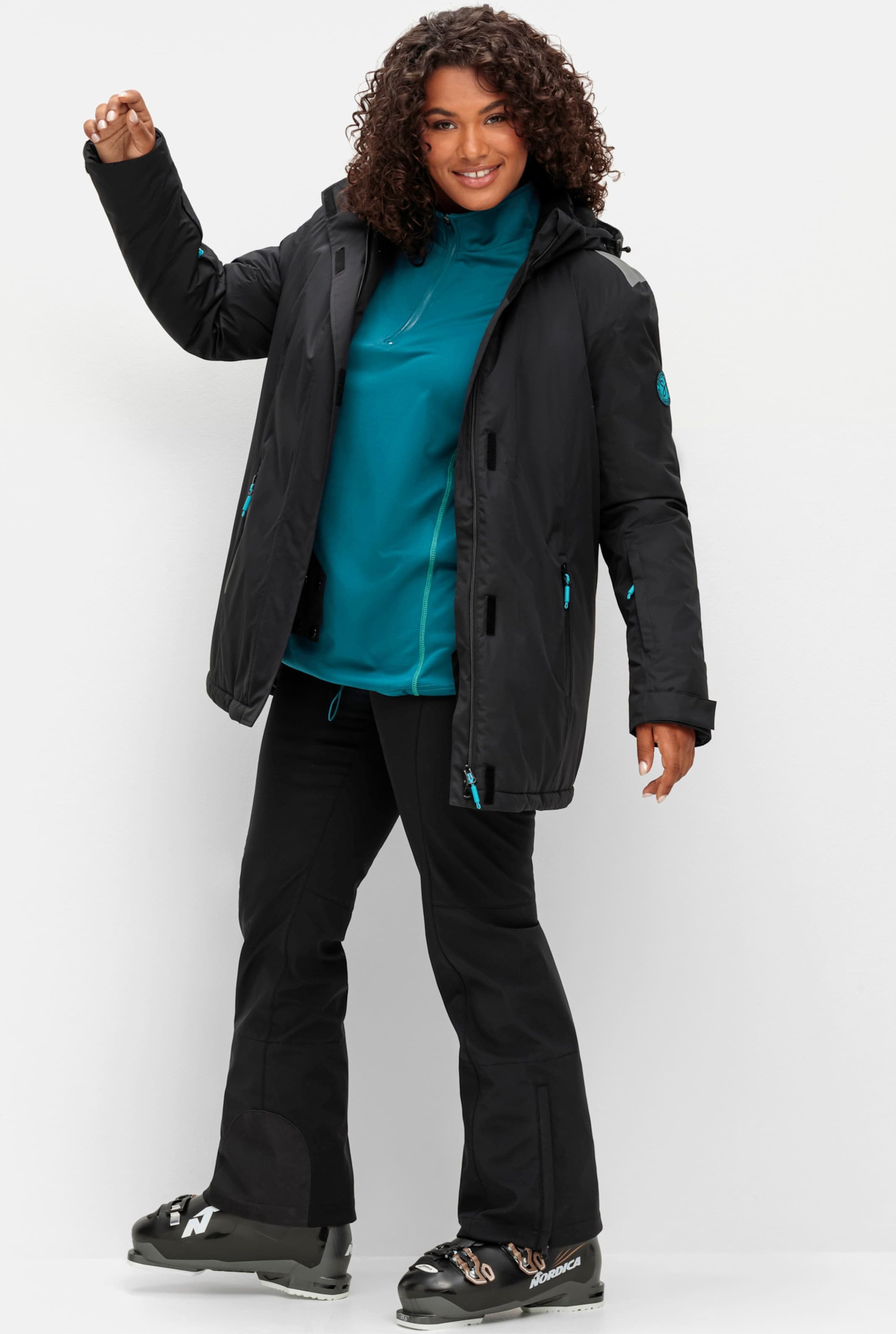 Sheego Skihose in atmungsaktiver, wasser- und windabweisender Qualität