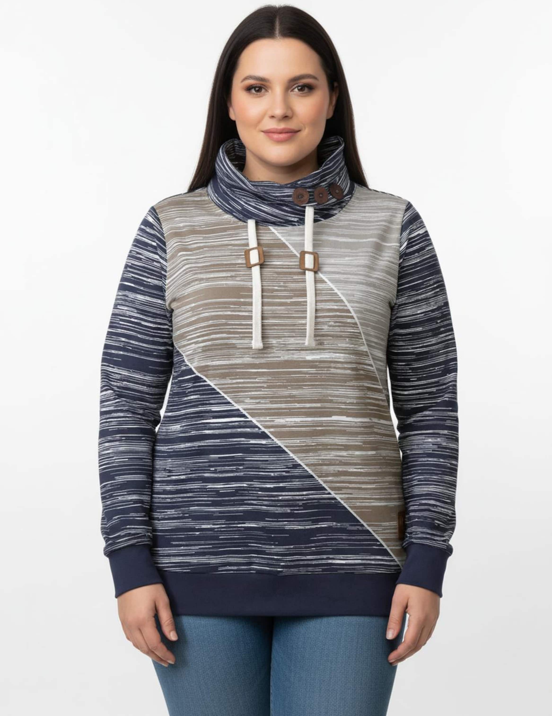 Sheego Sweatshirt mit elastischen Bündchen