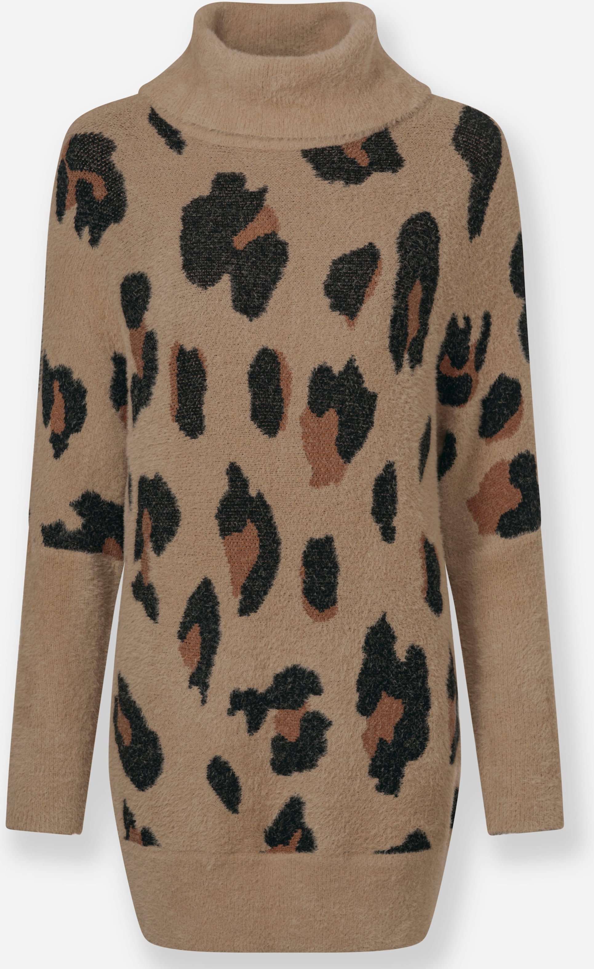 Sheego Oversize-Pullover mit Animal-Jacquardmuster