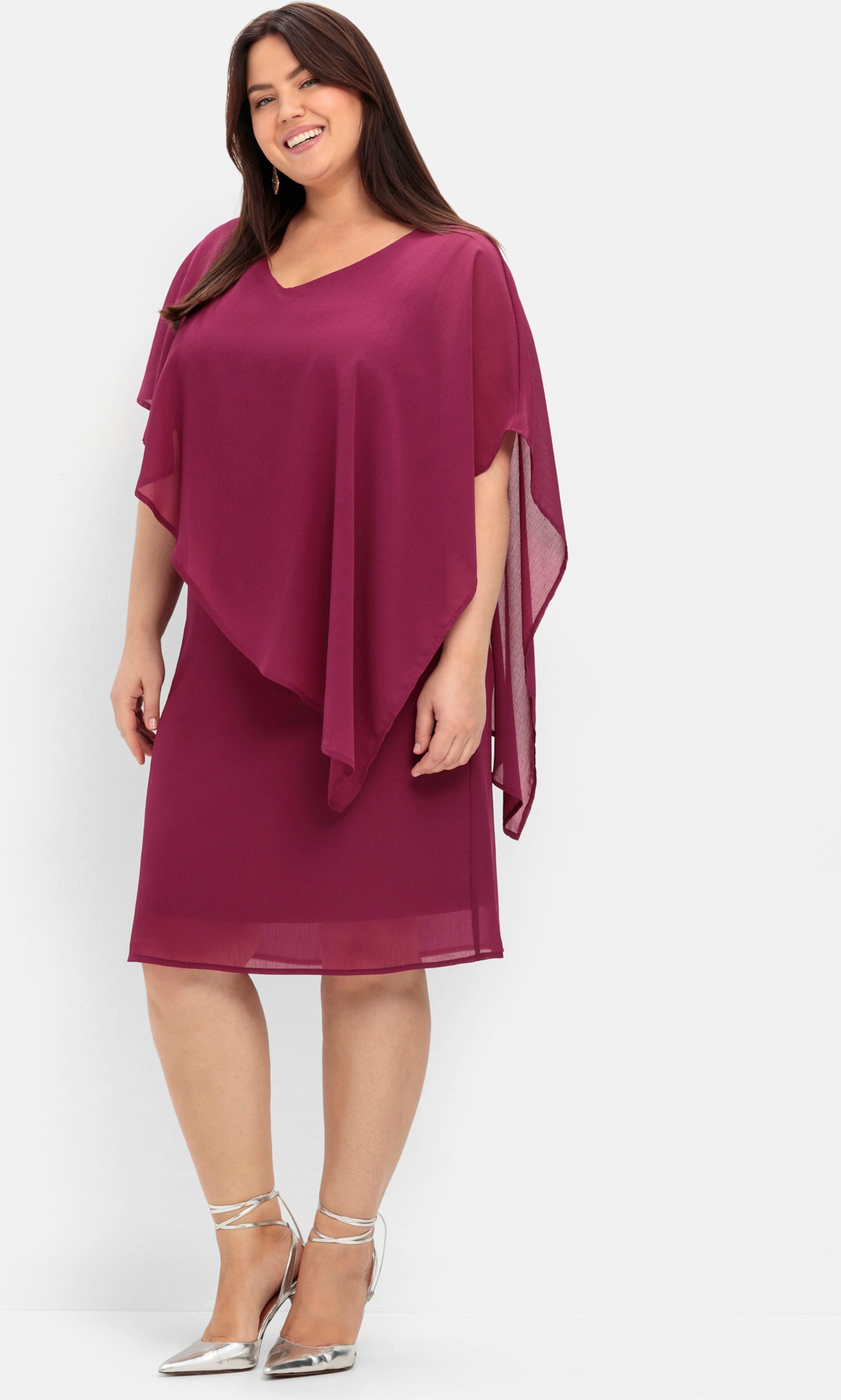Sheego Cocktailkleid aus Chiffon