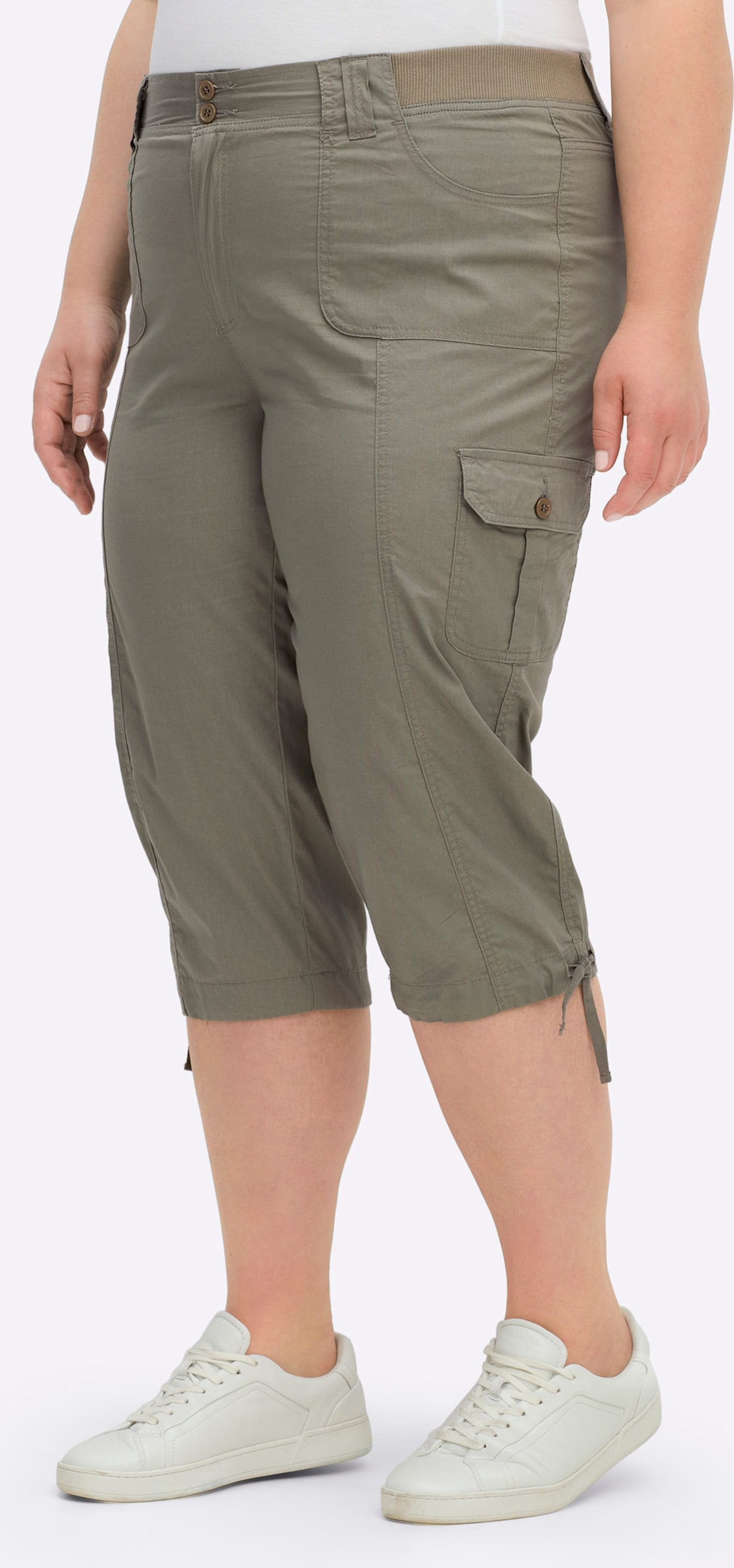 Sheego Caprihose mit weitenverstellbarem Saum