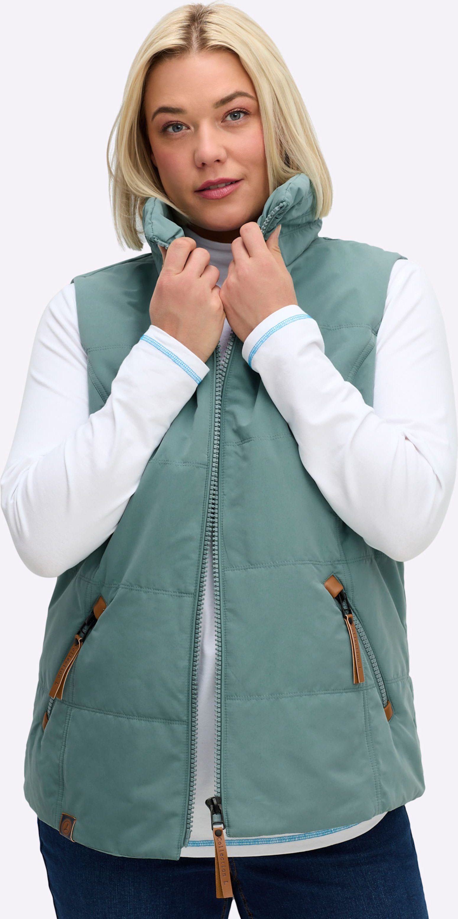 Sheego Steppweste in Microfaser-Qualität