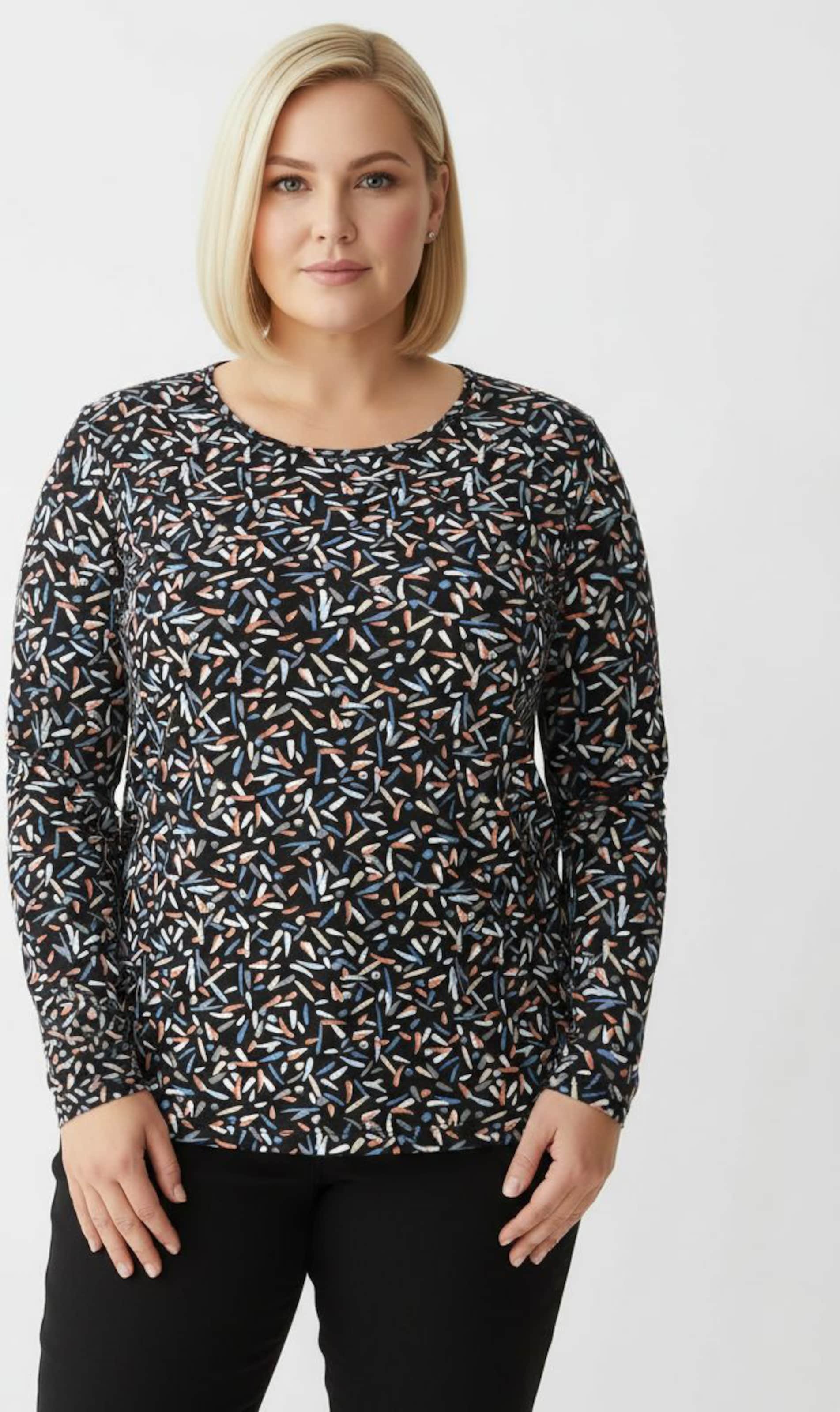 Sheego Langarmshirt mit Grafik-Dessin