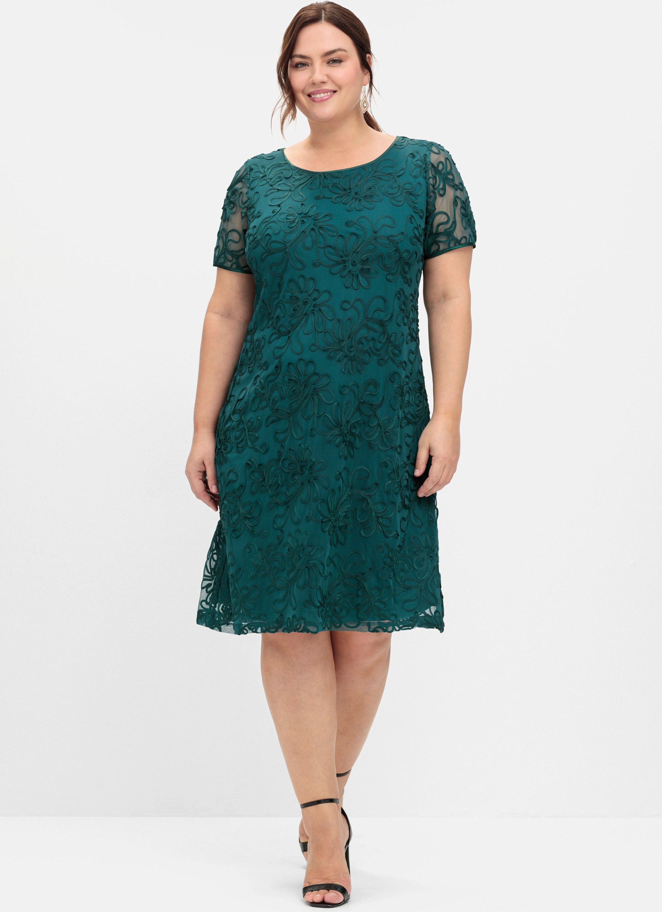 Sheego Cocktailkleid mit Zierborten