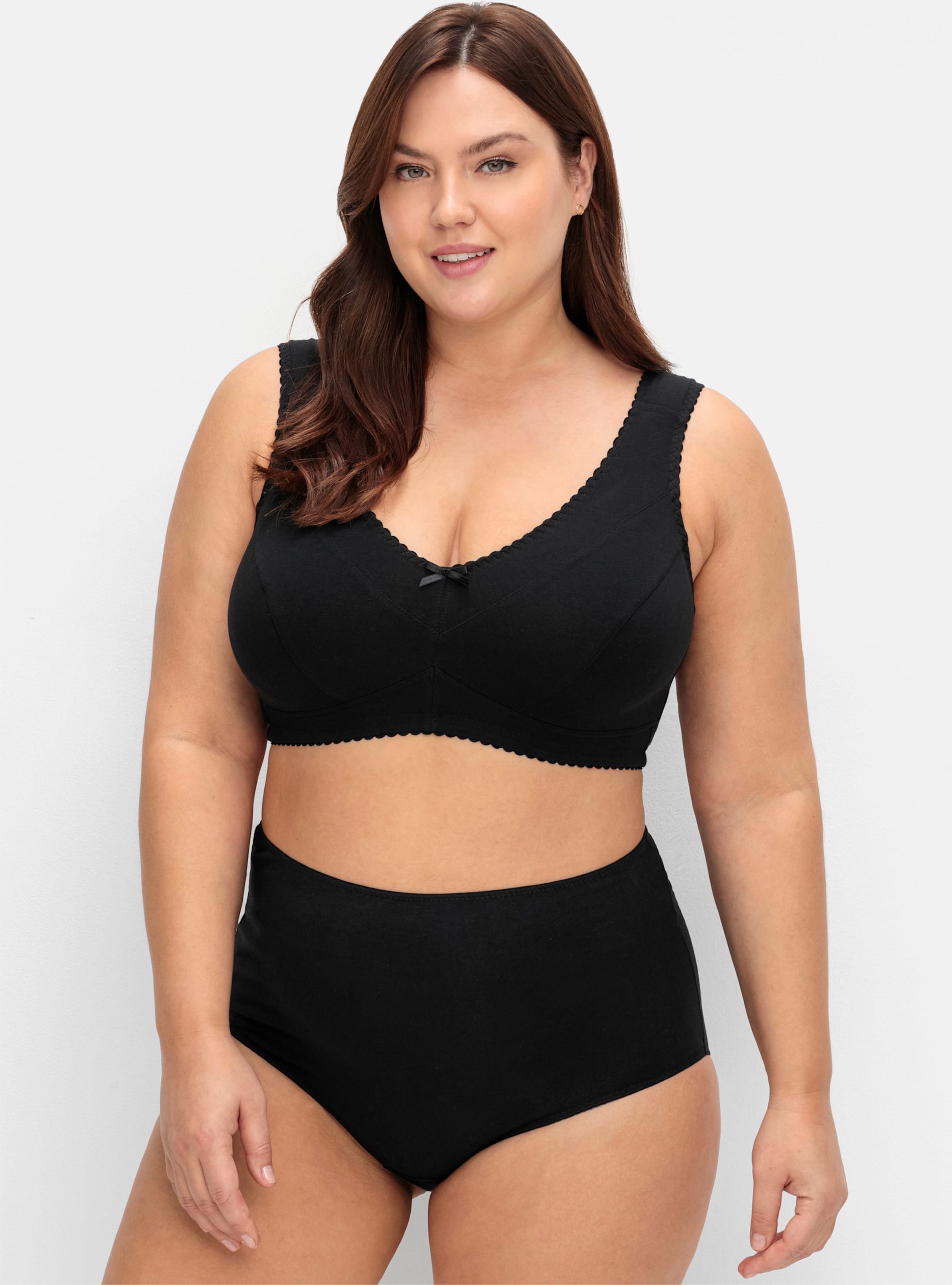 Sheego Entlastungs-BH ohne Bügel mit breiten Trägern