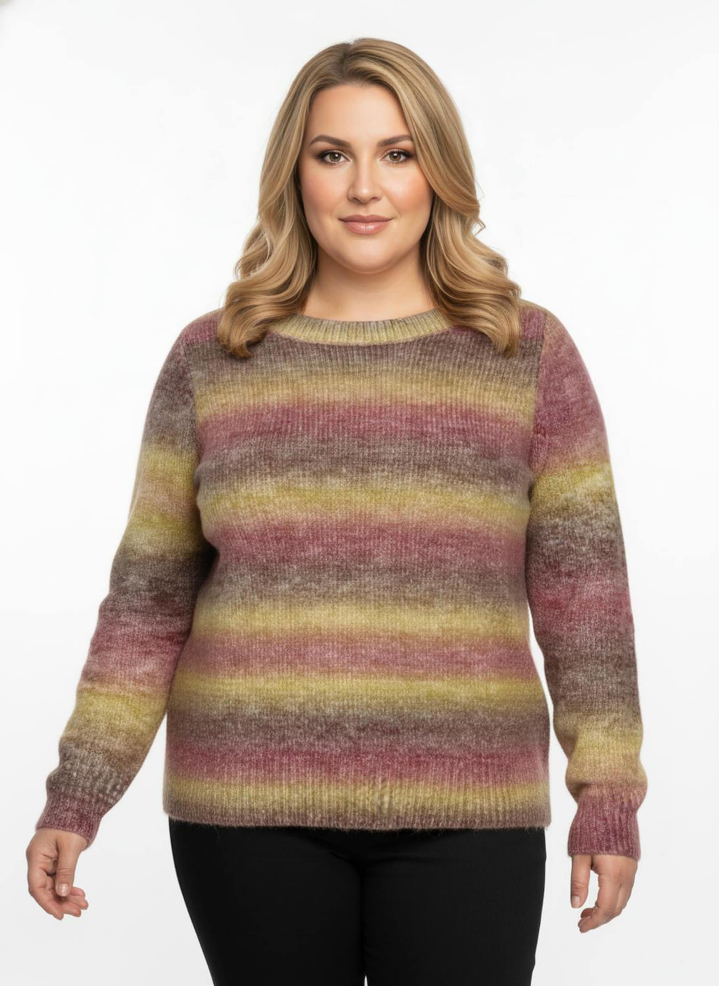 Sheego Strickpullover mit Farbverlauf