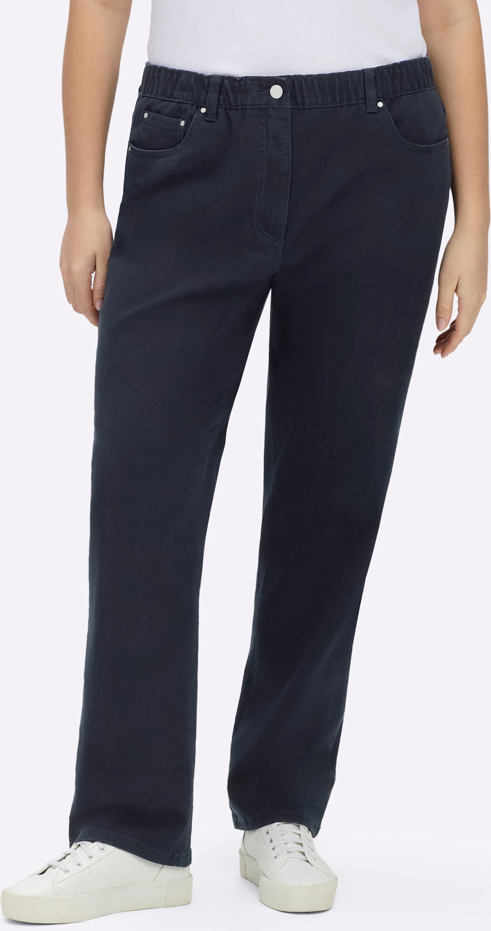 Sheego 5-Pocket-Jeans mit innenliegendem Dehnbund