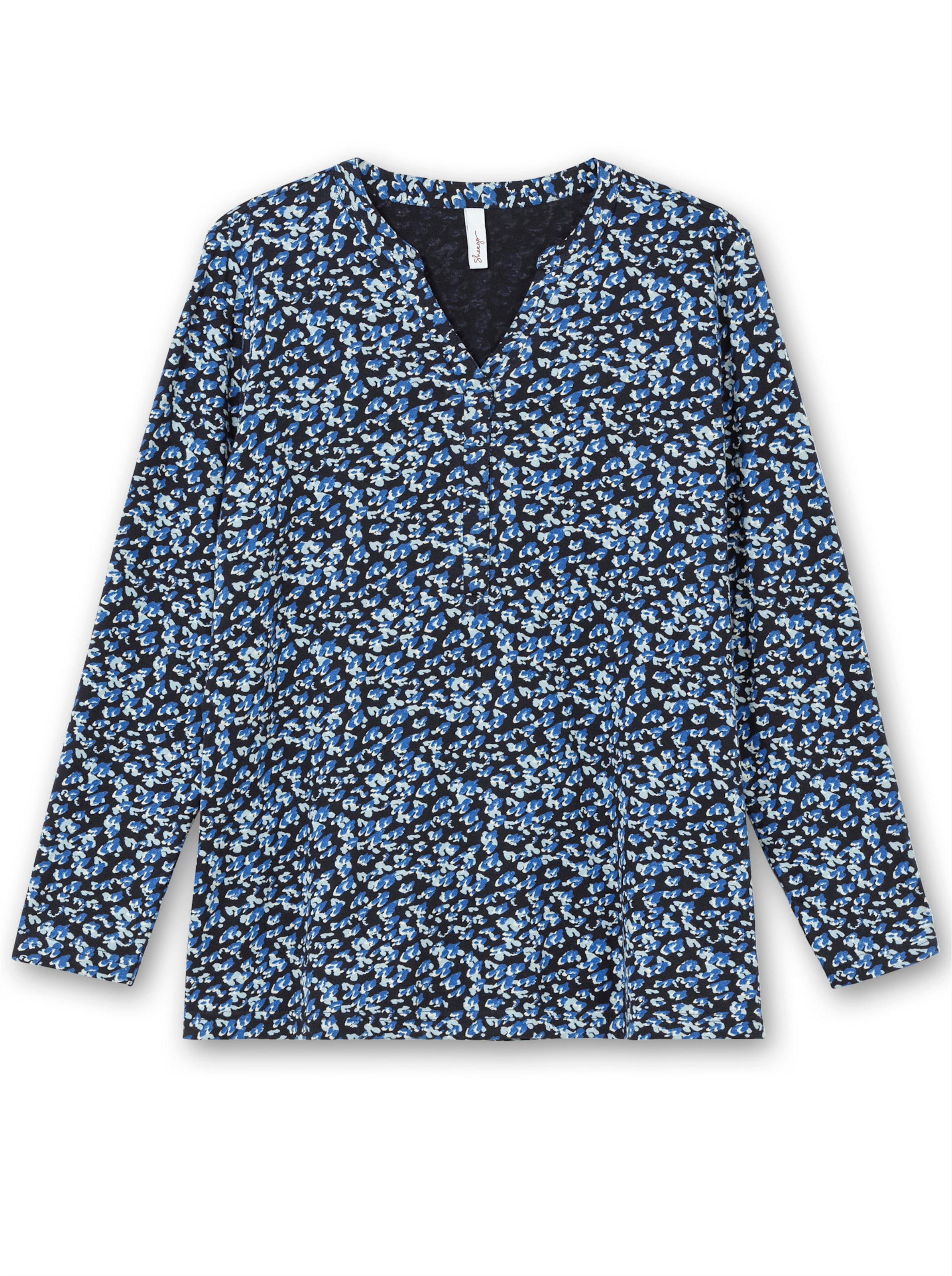 Sheego Langarmshirt mit Blumen-Print allover
