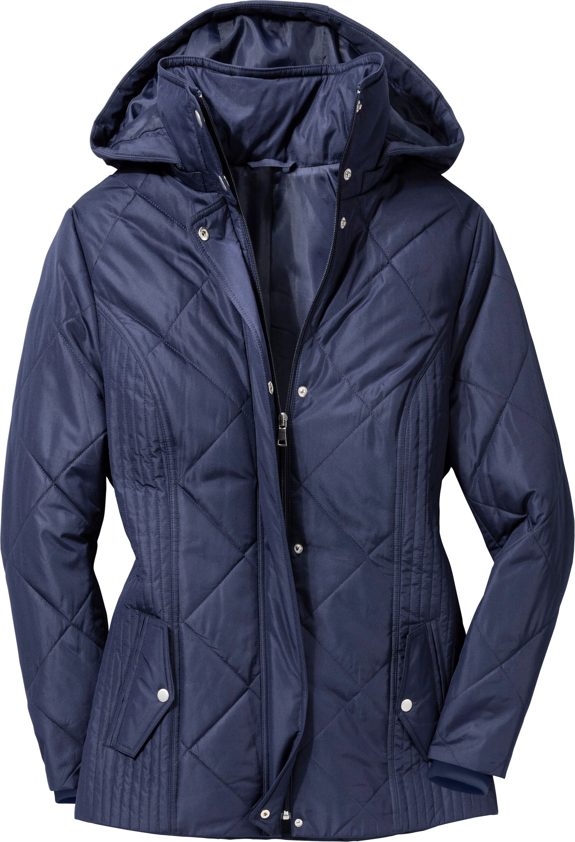 Sheego Jacke mit Rippbündchen als Windschutz