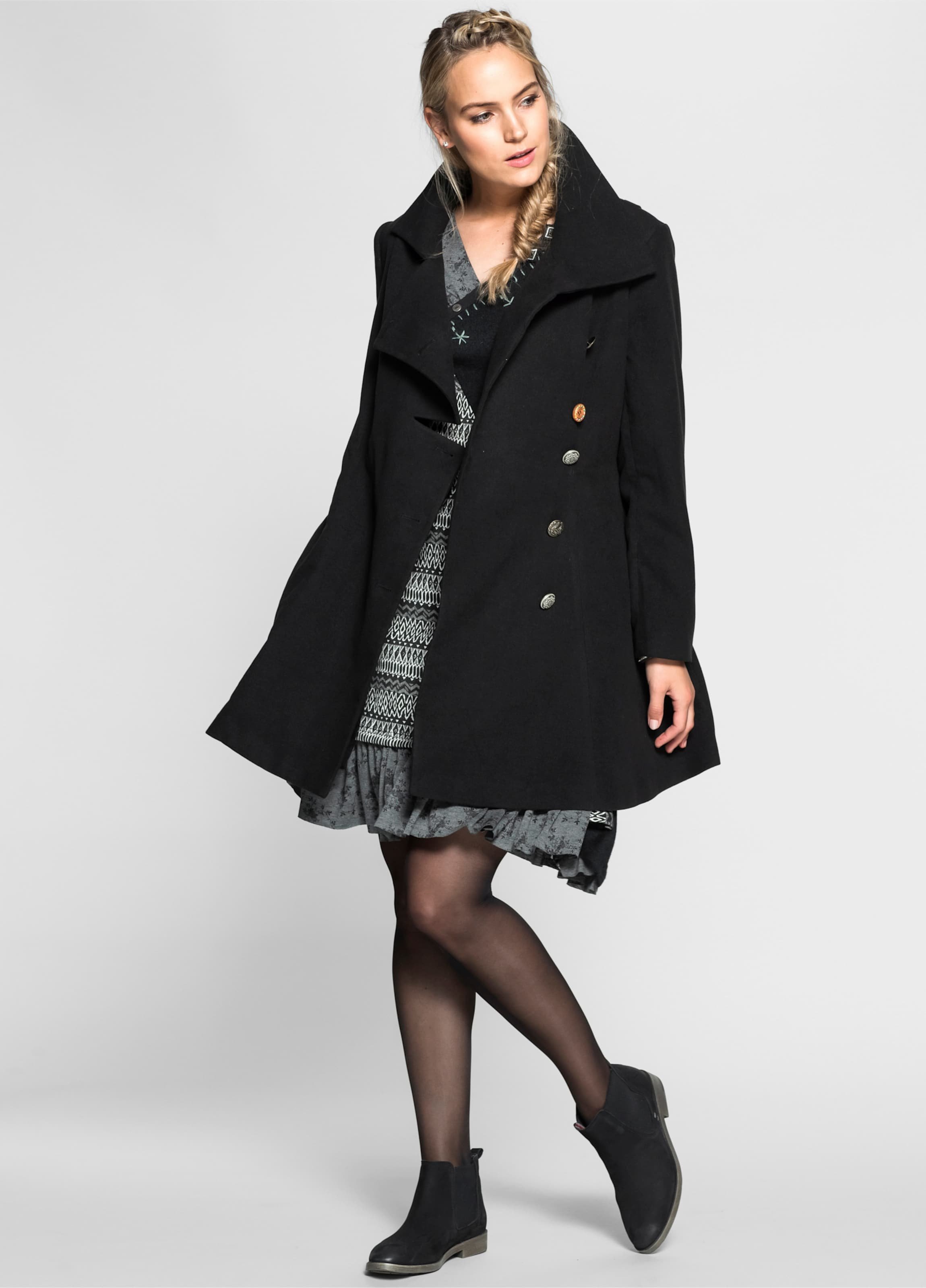 Sheego Kurzmantel in asymmetrischem Schnitt