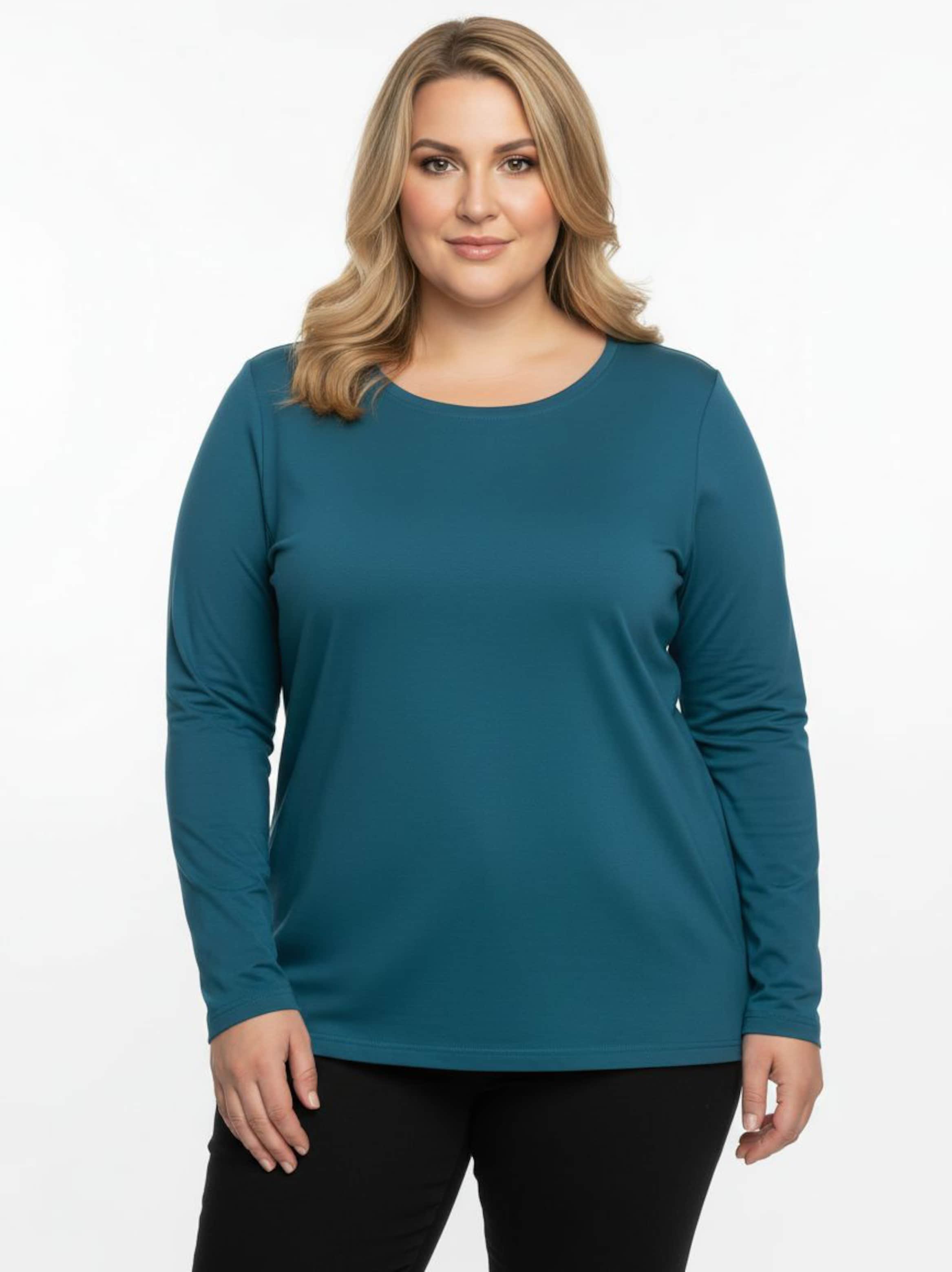 Thumbnail - Sheego Rundhalsshirt mit zertifizierter Baumwolle