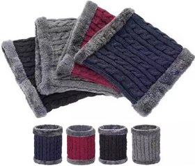 Blu Apparel gestrickter Fleece-Halswärmer: Rot