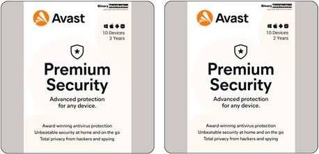 Avast Premium Security 2025 für 10 Gerät: 2 Jahre