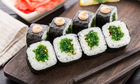 2x Vegetarische Sushi-Platte inkl. Miso-Suppe