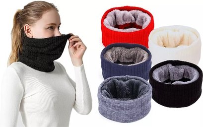 Doppellagiger Halswärmer: 2 / Blau
