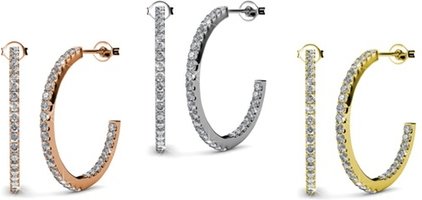 Ohrringe: 2 Paar / Roségold