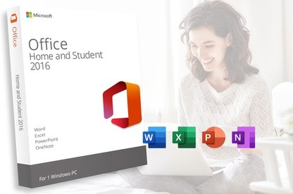 1 Windows-PC-Lizenz für Microsoft Office Professional Plus 2016 (Vollversion)
