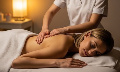 30 min. Aroma-Wellness-Rücken-Massage inkl. ein Glas Sekt oder Orangensaft