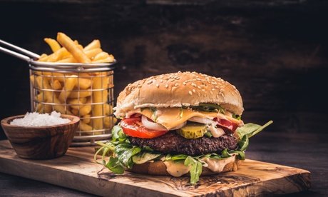 Für 4 Personen: Burger und Beilage nach Wahl