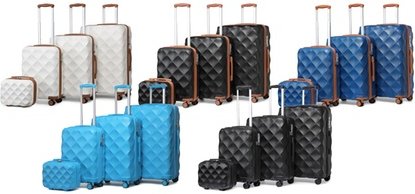 Reisekoffer: 28 Zoll / Schwarz-Braun