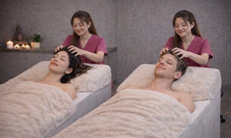 40 Min. Head Spa Kopf-Massage-Zeremonie „Touch & Flow“ für 1 Person