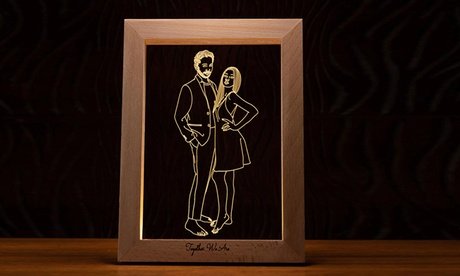 1x Personalisierbares Foto-Nachtlicht mit Holzrahmen (Versandkosten nicht inklusive)