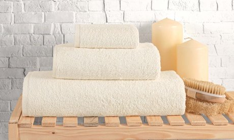 3er-Set Bambus-Handtücher: Blau