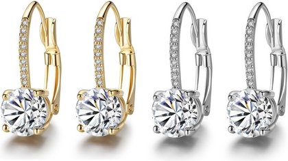 Ohrringe: 2 / Silber und Gold