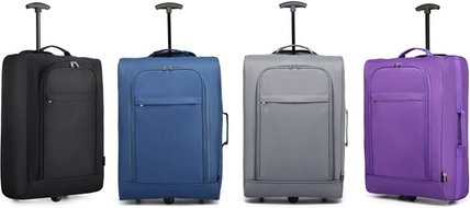 Kono Handgepäck-Reisekoffer: Schwarz