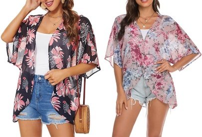 Kimono: Rosa / Gr. 2XL