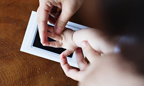 Tintenfreies Baby-Hand- oder Fußabdruck Erinnerung-Set: 2