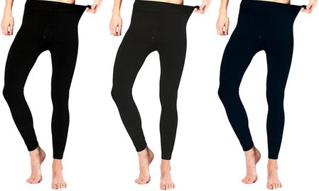 Herren-Thermo-Leggings: 3 / Schwarz