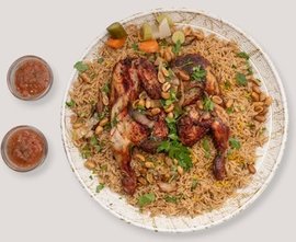 Jemenitischer Geflügelteller inkl. Ayran für 4 Personen