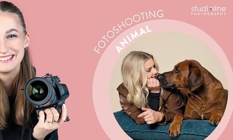 Inkl. 2 Bildern als Datei und Abzug: 60 Min. Tier-Fotoshooting-Erlebnis inkl. Bilder + studioline PHOTOGRAPHY Goldcard