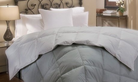 Steppdecke: 200 x 200 cm / Beige-Taubengrau