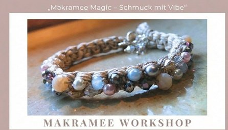 Makramee-Schmuck-Workshop inkl. Material Snacks & Getränke für 2 Personen