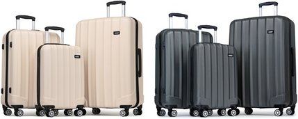 Hartschalen-Koffer: 19 Zoll Koffer / Grau