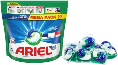 Ariel All-in-One Alpine Pods Regular/Original: 50 Pods
