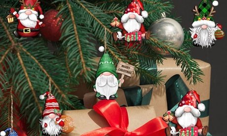 24er-Set Holzanhänger für Weihnachten: Wichtel