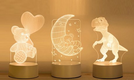 3D Illusions-Nachtlicht nach Wahl (zzgl. Versandkosten)