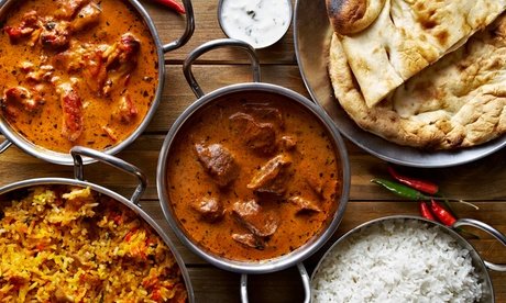 Für 4 Personen: Indisches 2-Gänge-Tandoori-Menü mit Vorspeise oder Dessert