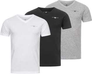 T-Shirts: 2er-Set / Schwarz-Grau / Gr. M