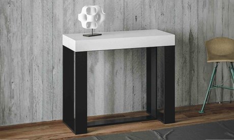 Ausziehbarer Konsolentisch: Natur-Eiche / 300 cm