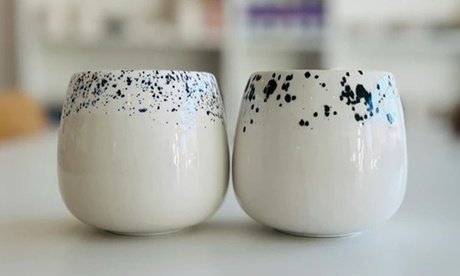 Für 1 Person: 2 Std. Workshop Tassen mit Effektglasur gestalten (Mindestalter: 8 Jahre)