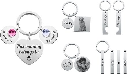 2x Familien-Schlüsselanhänger im Design nach Wahl (zzgl. Versandkosten)