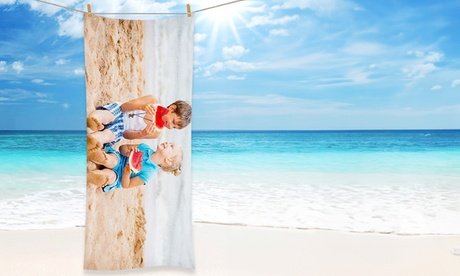 1x Handtuch 50 x 100 cm mit Foto und Muster nach Wahl