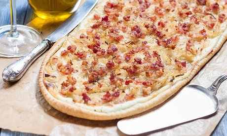 Für 4 Personen: Flammkuchen nach Wahl