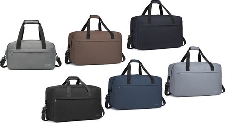 Multifunktionale Schultertasche für Herren: Hellgrau