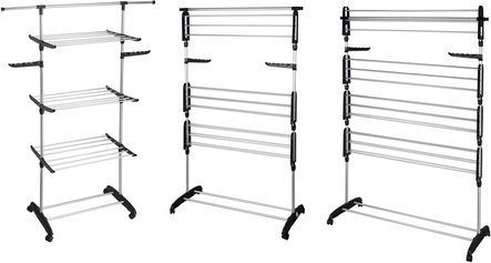 Multifunktioneller Wäscheständer: Multifunktioneller Wäscheständer mit 3 Ebenen 25 m